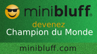 Elisabeth joue au Minibluff